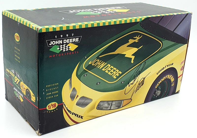 Ertl 1/18 Scale Diecast 5525BA - Pontiac 1997 Grand Prix John Deere #97 Signed