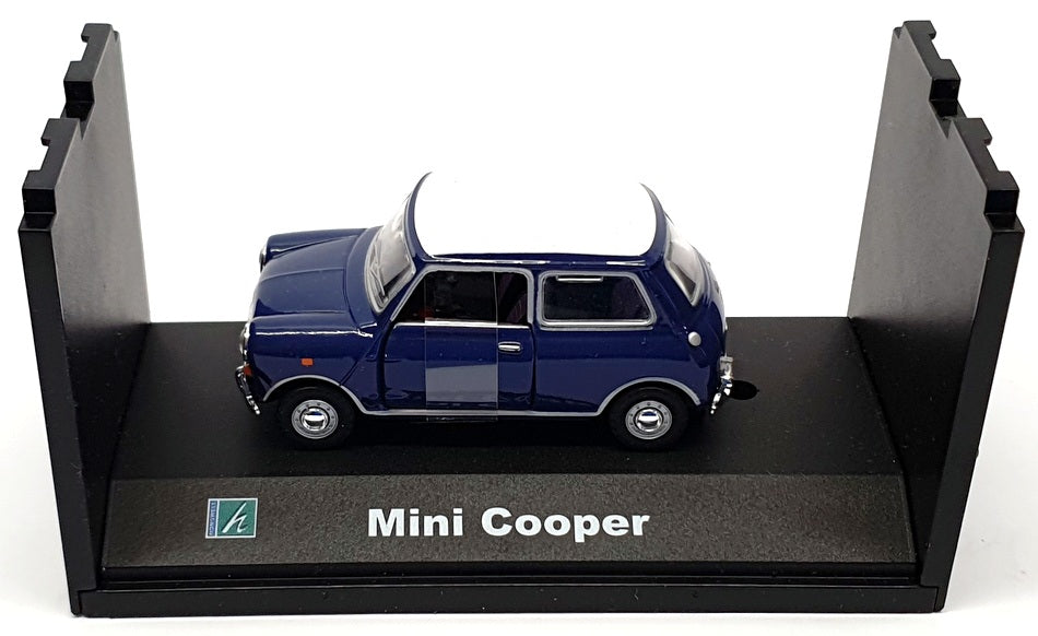 Cararama 1/43 Scale Diecast 141BW - Mini Cooper - Blue/White