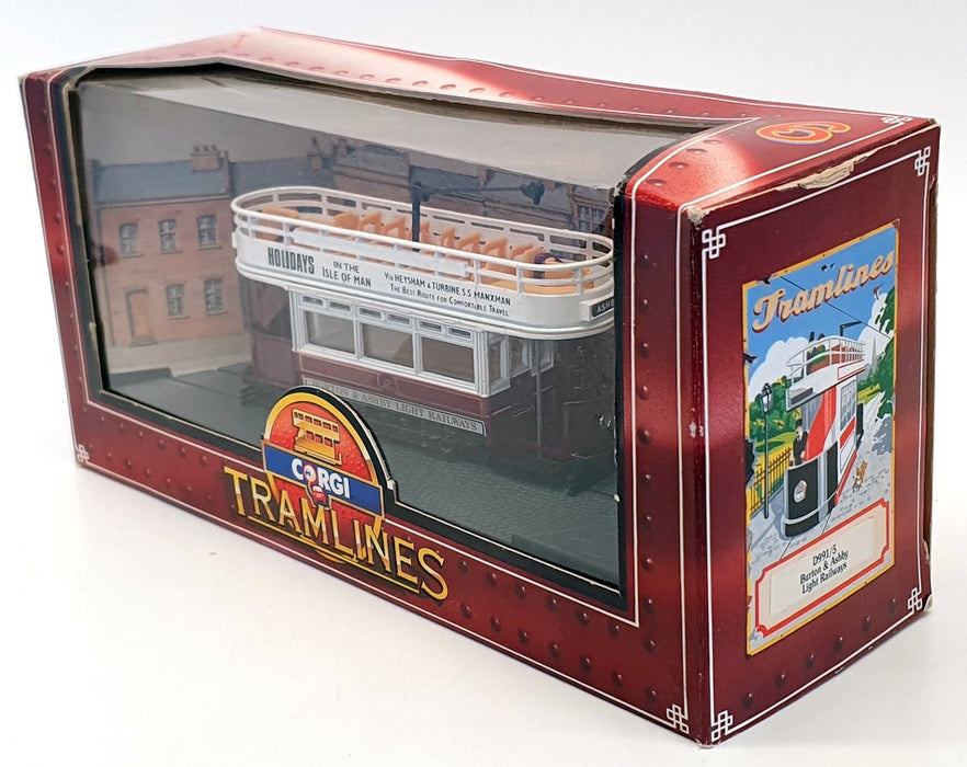 Corgi 1/72 Scale Diecast D991/5 - Tramcar Burton & Ashby - Maroon/White