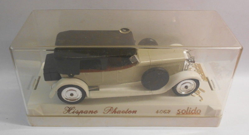 Solido 1/43 Scale Metal Model - SO158 HISPANO-SUIZA 4062 CREAM