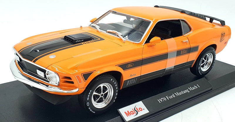 Maisto 1/18 Scale Diecast 46629 - 1970 Ford Mustang Mach 1 - Orange