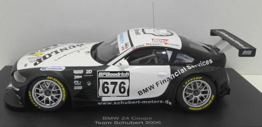AutoArt 1/18 Scale Diecast - 80649 BMW Z4 Coupe Nurburgring 2006 Team Schubert