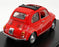 Leo Models 1/24 Scale Diecast - 1965 Fiat 500 F - Red