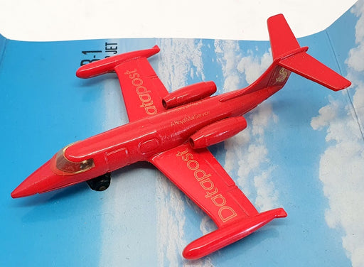 Matchbox 10cm Long 28515 - SB1 Lear Jet Skybusters Datapost - Red