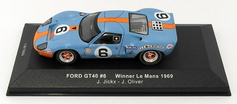 IXO 1/43 Scale Metal Model LM1969 - Ford GT40  #6 Winner Le Mans 1969