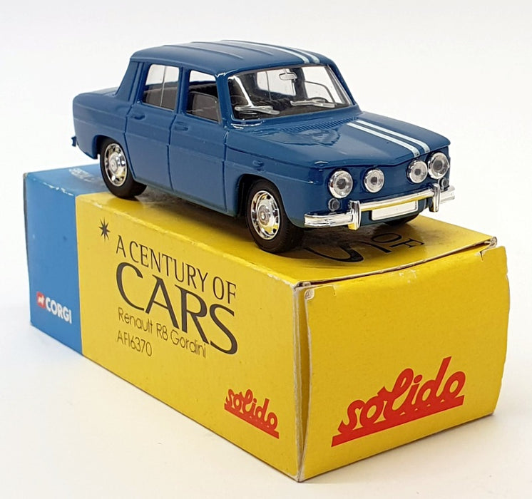 Solido A Century Of Cars 1/43 Scale AF16370 - 1998 Renault 8 Gordini - Blue