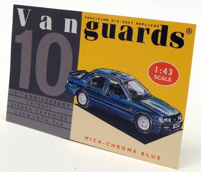 Vanguards 1/43 Scale VA10003 - Ford Sapphire Cosworth 4x4 - Mica Chrome