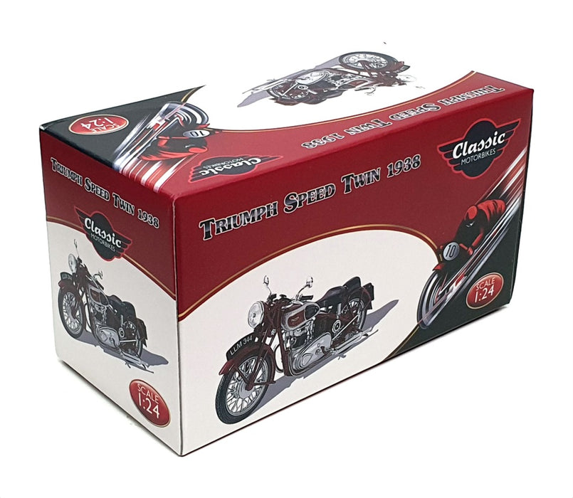 Atlas Editions 1/24 Scale Motorbike 4 658 108 - 1938 Triumph Speed Twin - Brown
