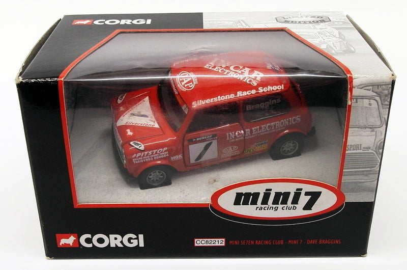 Corgi 1/36 Scale Model Car CC82212 - Mini 7 Racing Club - Dave Braggins