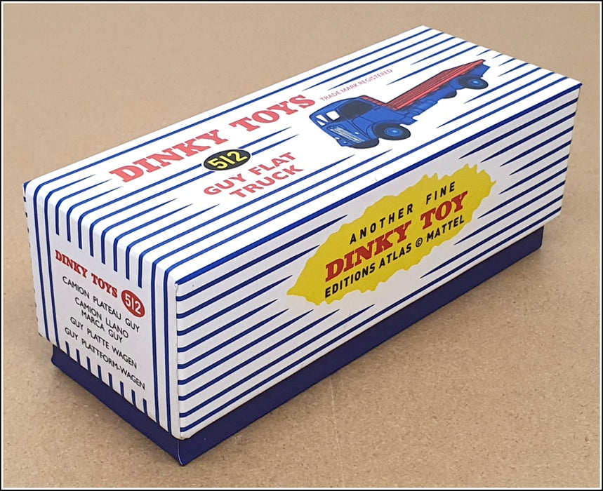 Atlas Editions Dinky Toys 512 - Guy Flat Truck - Blue/Red