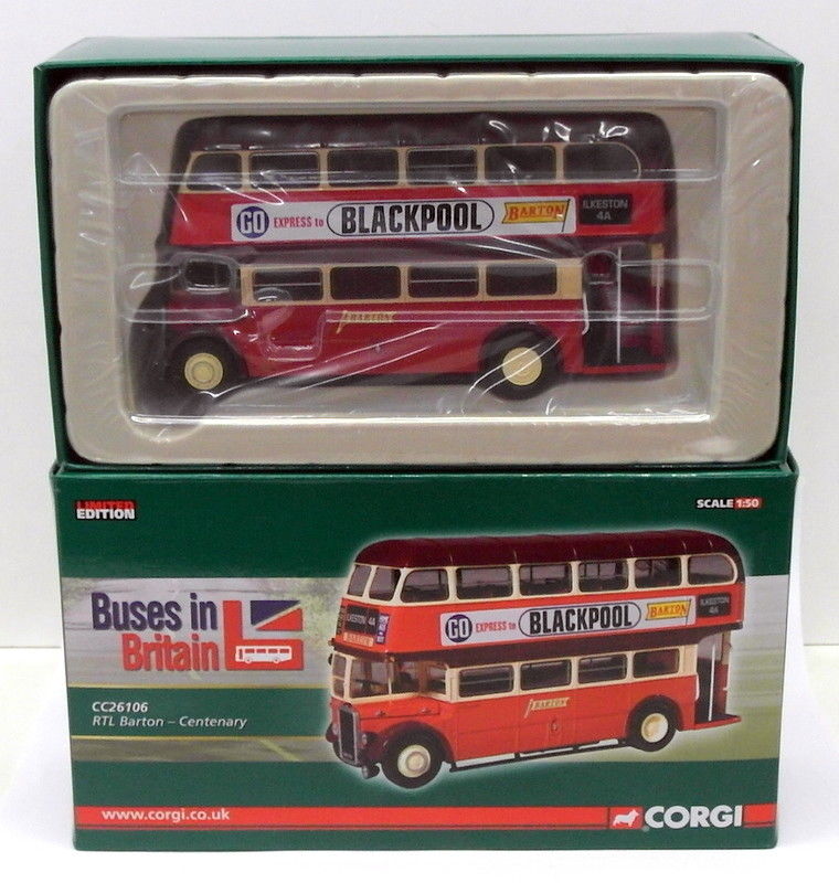 Corgi 1/50 Scale Diecast CC26106 Barton Centenary RTL Bus 4A