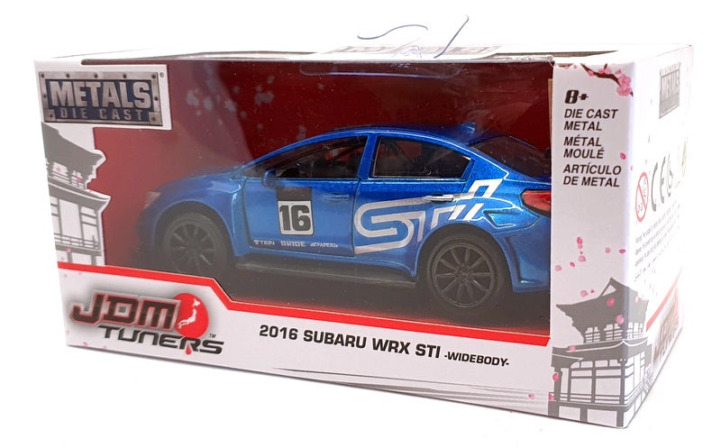 Jada 1/32 Scale Model Car 99118 - 2016 Subaru WRX STI Widebody - Blue