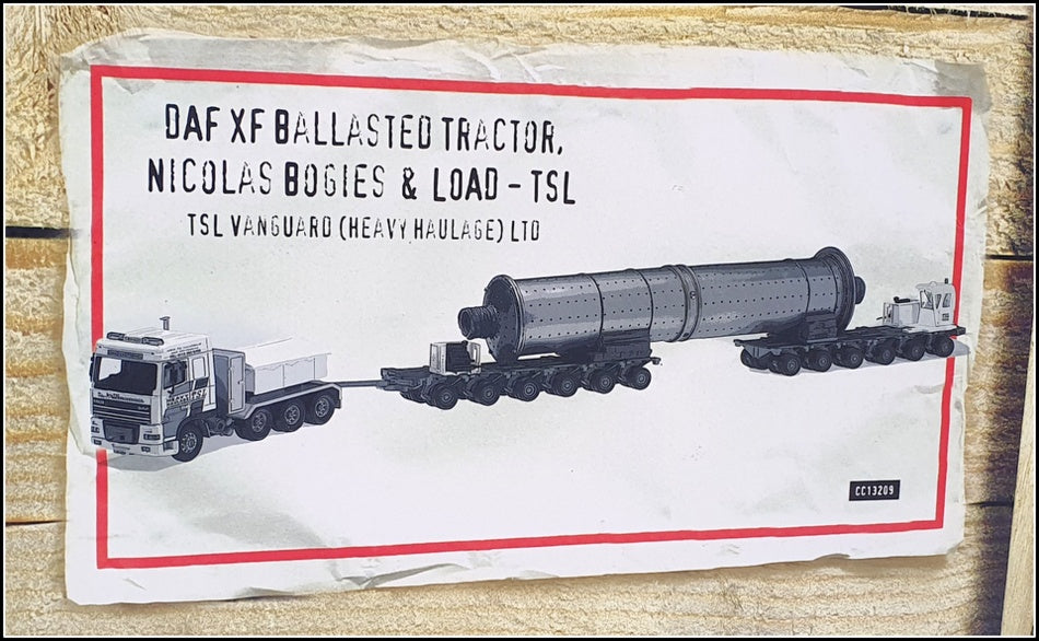 Corgi 1/50 Scale CC13209 - DAF XF Ballasted Tractor Bogies & Load TSL