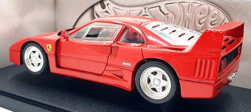 Hot Wheels 1/18 Scale Diecast - 23911 Ferrari F40 1988 Red Model Car