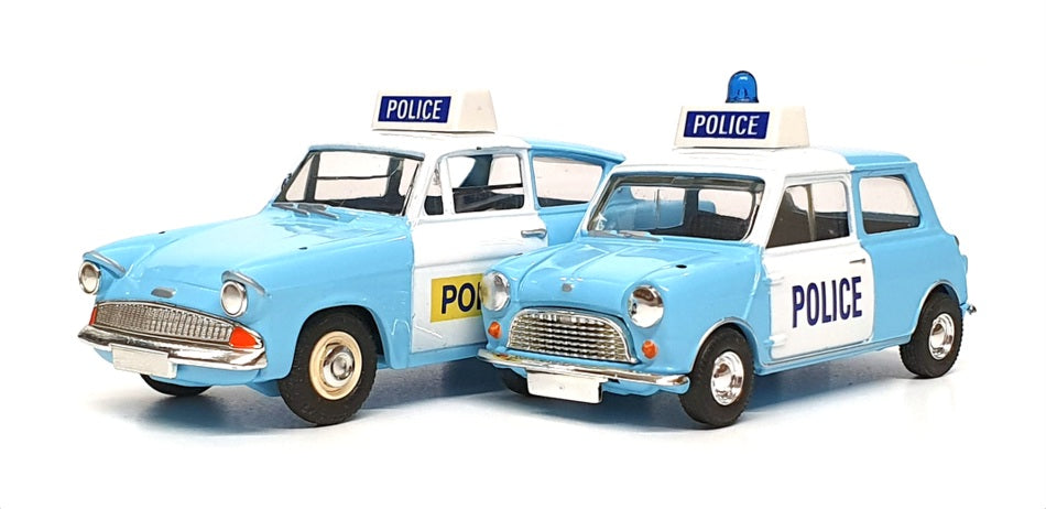 Vanguards 1/43 Scale PC1002 - Austin Mini Ford Anglia - Police Panda Cars