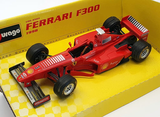 Burago 1/24 Scale Model Car 6503 - F1 Ferrari F300 1998 - #3 Red