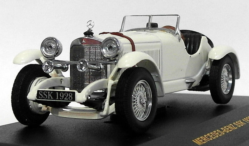 Ixo Models 1/43 Scale Diecast MUS016 - 1928 Mercedes Benz SSK - White