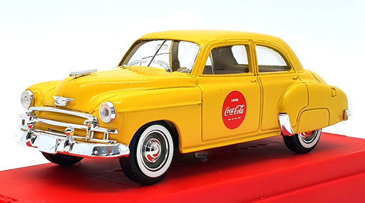 Solido 1/43 Scale Diecast 9602 - 1950 Chevrolet Sedan Coca Cola - Yellow