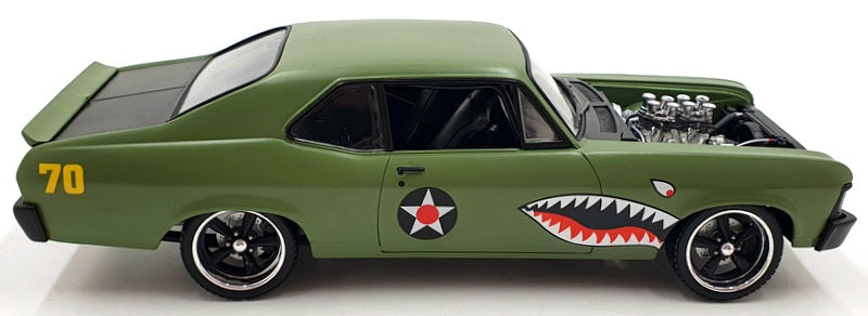 GMP 1/18 Scale Diecast 18957-B - 1970 Chevrolet Nova Warhawk - Green