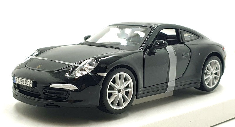 Burago 1/24 Scale Diecast #18-21065 - Porsche 911 Carrera S - Black