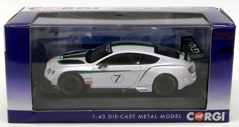 Corgi 1/43 Scale Diecast Model Car CC56901 - Bentley Continental GT3 - White