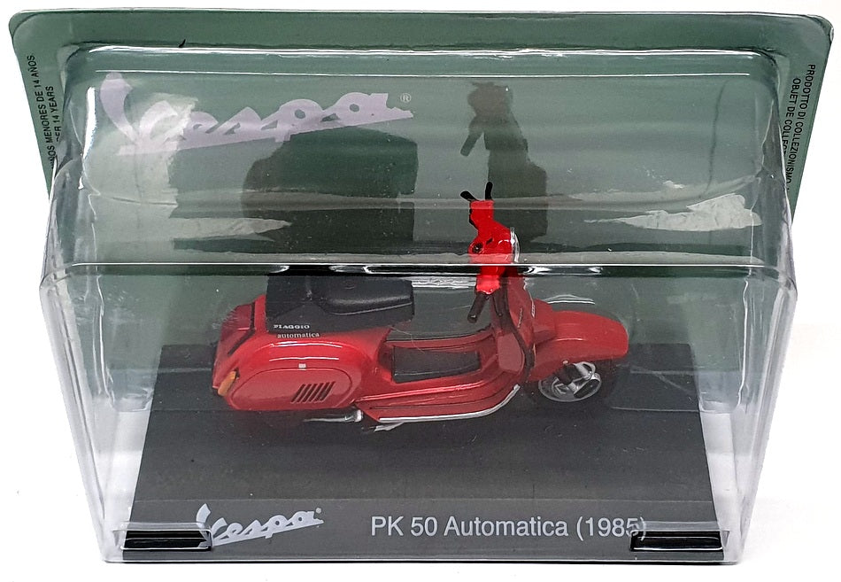 Altaya 1/18 Scale Diecast #44 - 1985 Piaggio Vespa PK 50 Automatica - Red