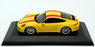 Maxichamps 1/43 Scale 940 066221 - 2016 Porsche 911 R - Yellow/Red Stripes