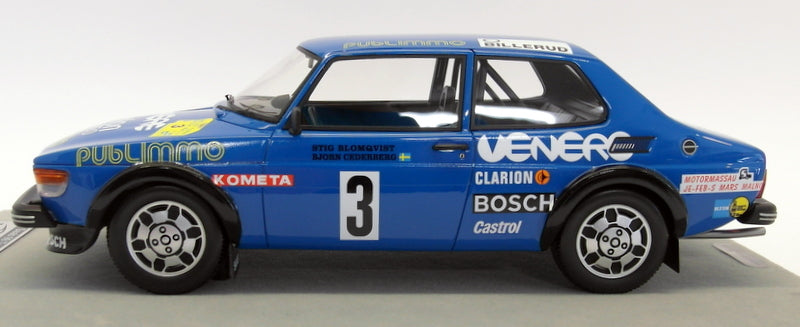 Tecnomodel 1/18 Scale T18-91D Saab 99 Turbo Swedish Rally 1981 #3 Blomqvist