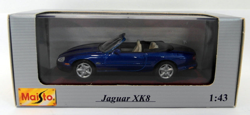 Maisto 1/43 scale Diecast - 31501 Jaguar XK8 Cabriolet 1996 blue