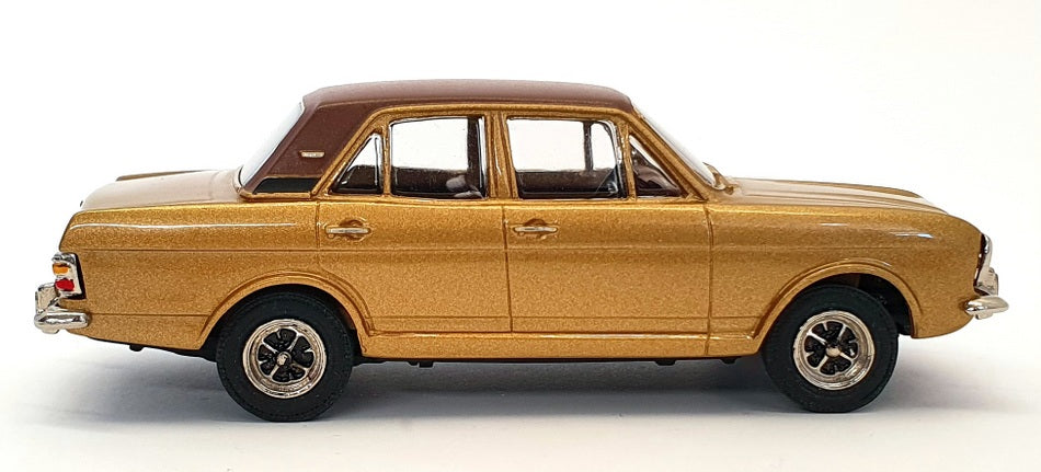 Pathfinder GTA Models 1/43 Scale GTA01G - Ford Cortina Mk2 1600E Gold/Vinyl Roof