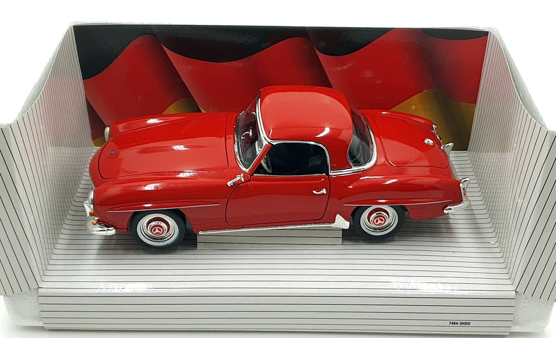Ertl 1/18 Scale Diecast 7465 - Mercedes Benz 190 SL Coupe - Red