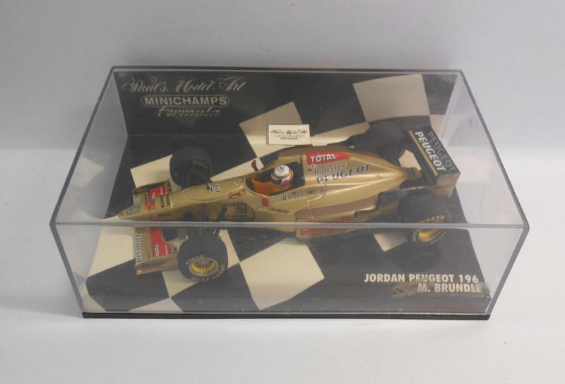 MINICHAMPS F1 1/43 Scale - 430 960012 JORDAN PEUGEOT 196 M.BRUNDLE