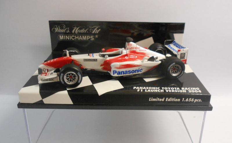 MINICHAMPS F1 1/43 Scale - 400 040186 PANASONIC TOYOTA F1 LAUNCH VERS.2004