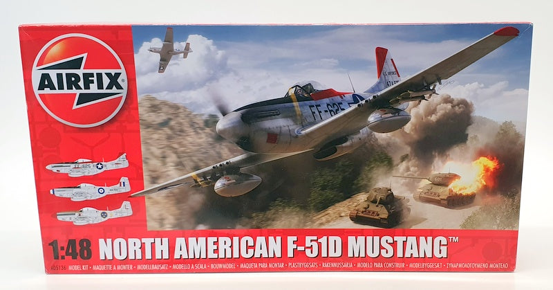 Airfix 1/48 Scale Aircraft Kit A05136 - North American F-51D Mustang