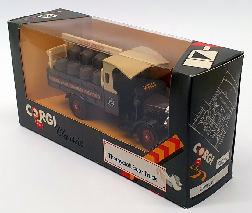 Corgi 1/50 Scale C867/1 - Thornycroft Beer Truck - Well's