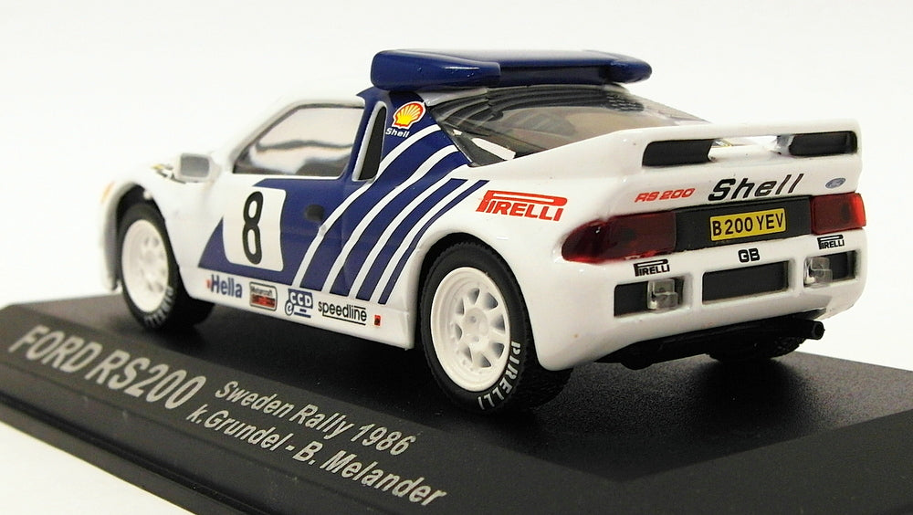 Altaya 1/43 Scale AL31319W - Ford RS200 - Sweden Rally 1986