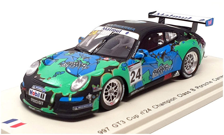 Spark 1/43 Scale SF069 - Porsche 997 GT3 Cup #24 Champ Class B Carrera Cup 2010
