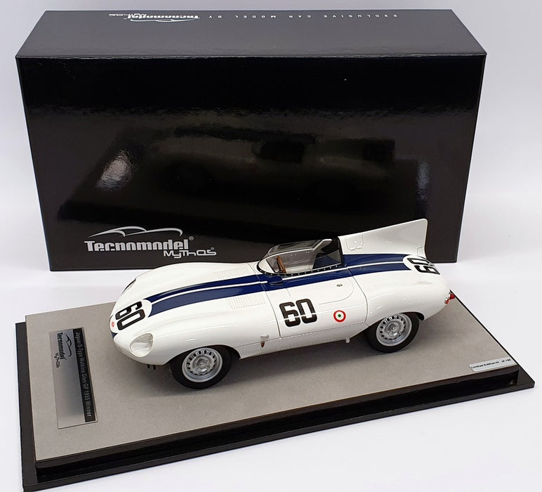 Tecnomodel 1/18 Scale TM18-157B Jaguar D Type Watkins Glen 1955 #60 Win Johnston