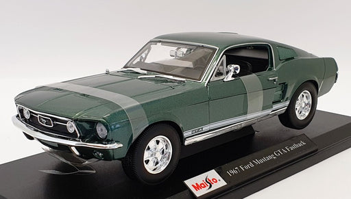 Maisto 1/18 Scale Diecast - 46629 - 1967 Ford Mustang GTA Fastback - Green