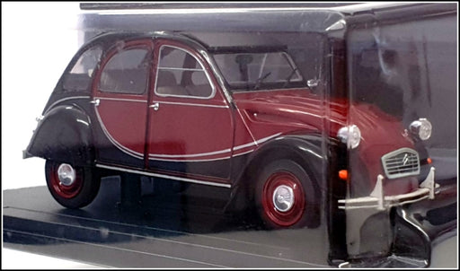 Hachette 1/24 Scale G1N7P002 - 1982 Citroen 2CV Charleston - Dk Red/Black