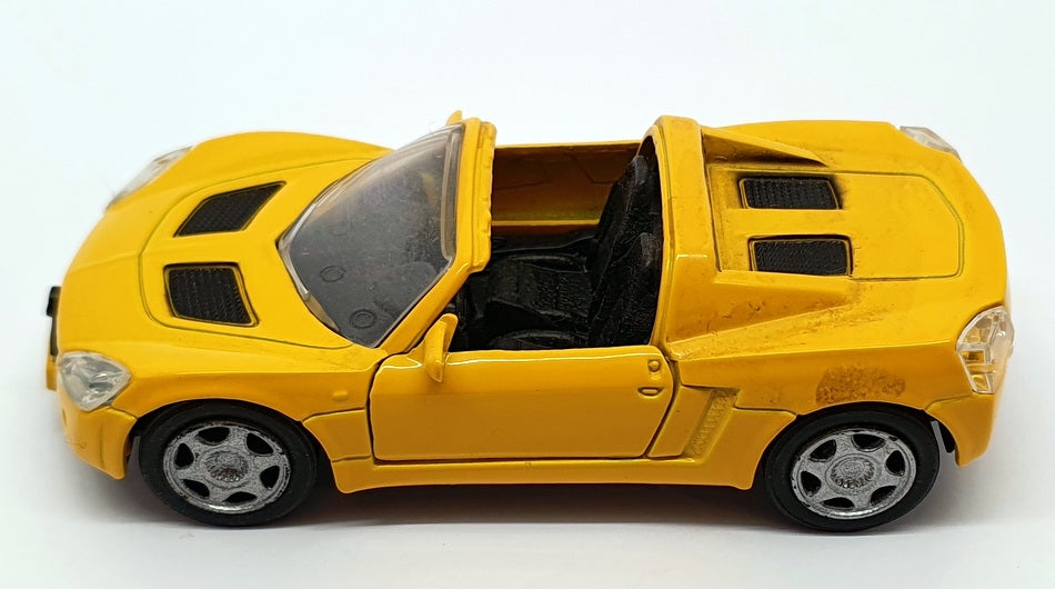 Maisto 12cm Long Diecast Pull Back & Go Model Car MA05Y - Yellow