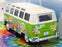 Maisto 1/25 Scale Diecast Hippie Line 32301 - Volkswagen Van Samba - Green