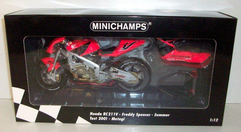 Minichamps 1/12 Scale - 122 017998 Honda RC211V F. Spencer Summer Test  2001