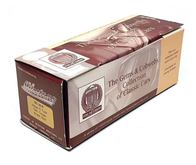 Milestone Miniatures 1/43 Scale GC38R - 1961 Jaguar S-Type Coupe - Bright Red