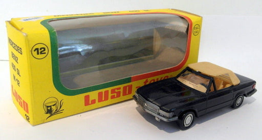 Luso 1/43 Scale vintage M-12 Mercedes Benz 450 SLC Black
