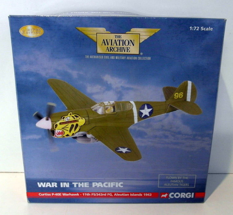 Corgi 1/72 AA35205 Curiss P-40E Warhawk 11th FS/343rd FG 1943