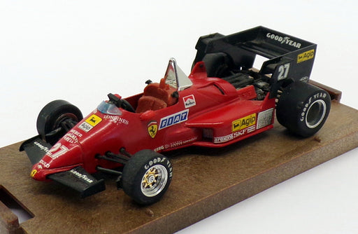 Brumm 1/43 Scale Model Car R142 - 1984 F1 Ferrari 126 C4 - #27 Red