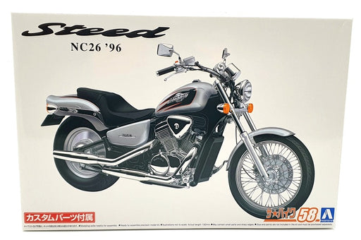 Aoshima 1/12 Scale Kit 58 - Honda NC26 Steed VSE 1996