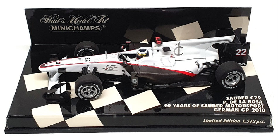 Minichamps 1/43 Scale 410 100122 - F1 Sauber C29 - P. De La Rossa German GP 2010