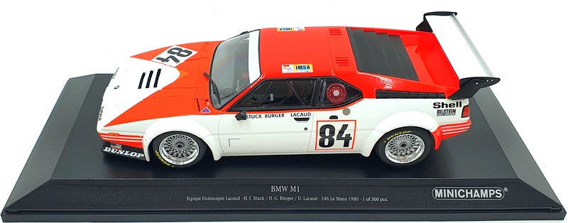 Minichamps 1/18 Scale 155 802984 - BMW M1 Equipe Dominique 24H Le Mans 1980